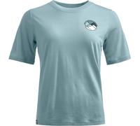 Ortovox - T-Shirt aus Merinowolle - 140 Cool Round Landscape T-shirt W Glacier Grey für Damen aus Wolle - Größe L - Grau Grau L