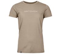 Ortovox - Women's 150 Cool Brand T-Shirt - Merinoshirt, Gr. L, beige (DarkLinen)