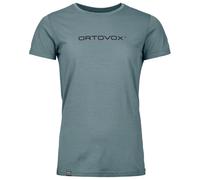 Ortovox - Women's 150 Cool Brand T-Shirt - Merinoshirt, Gr. L, türkis/grau (IcyShore)