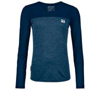 Ortovox - Women's 150 Cool Logo L/S - Merinoshirt, Gr. L, blau (DeepOcean)