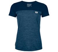 Ortovox - Women's 150 Cool Logo T-Shirt - Merinoshirt, Gr. XS, blau (DeepOcean)