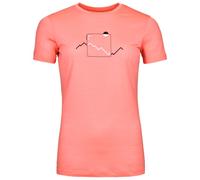 Ortovox - Women's 150 Cool Peak Focus T-Shirt - Merinoshirt, Gr. L, rot (Blossom)