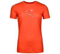 Ortovox - Women's 150 Cool Peak Focus T-Shirt - Merinoshirt, Gr. S, rot (SunsetOrange)