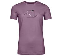 Ortovox - Women's 150 Cool Peak Focus T-Shirt - Merinoshirt, Gr. XS, rosa/lila (WildBerry)