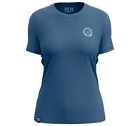 Ortovox - Women's 185 Merino Mountain Badge TS - Merinoshirt, Gr. L, blau (BlueNunatak)