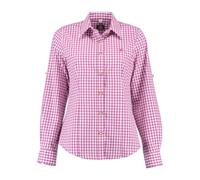 OS Trachten Damen Bluse Langarm Trachtenbluse mit Liegekragen Qorru, Größe:44, Farbe:dunkelrot