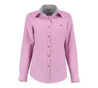 OS Trachten Damen Bluse Langarm Trachtenbluse mit Liegekragen Ututu, Größe:36, Farbe:dunkelrot