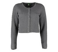 OS Trachten Damen Strickjacke Trachtenjacke Cardigan mit Rundhalsausschnitt Quivun