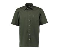OS Trachten Herren Hemd Kurzarm Jagdhemd mit Liegekragen Uxdeya, Größe:49/50, Farbe:dunkelgrün