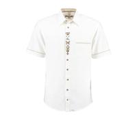 OS-Trachten Trachtenhemd, mit Stickerei 51/52 (5XL) weiß Herren Kurzarm Freizeithemden Hemden (kurzarm) 51/52 (5XL) weiß