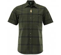 OS Trachten Herren Kurzarmhemd Hirschkopf 43/44