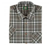 OS Trachten Herren Kurzarmhemd (kariert, mit Brusttasche) 41/42