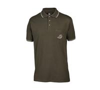 OS Trachten Herren Poloshirt Wildschwein oliv XXXL