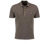OS Trachten Herren Poloshirt Kurzarm Jagdshirt mit Polokragen Esoqo, Größe:5XL, Farbe:dunkelgrün