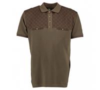 OS Trachten Poloshirt Front Pocket oliv, Größe L, Herren, Baumwolle