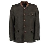 OS Trachten Herren Trachtenjanker mit Stehkragen Wumgake, Größe:50, Farbe:dunkelgrün