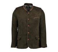 OS Trachten Herren Trachtensakko Janker Trachtenjacke mit Stehkragen Frura, Größe:48, Farbe:dunkelgrün