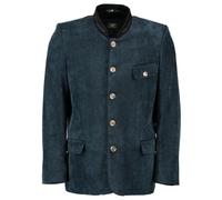 OS Trachten Herren Trachtensakko Janker Trachtenjacke mit Stehkragen Qveyar, Größe:56, Farbe:marine