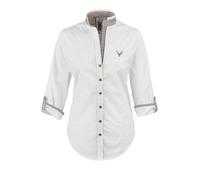 OS-Trachten Langarmbluse Stehkragen