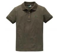 OS Trachten Damen Poloshirt Stickmotiv Hirsch 2XL