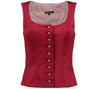 OS Trachten Mieder weinrot | Süßes Trachtenmieder mit Knöpfen | Damen Gr 38