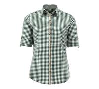 OS Trachten Trachtenbluse Tailliert Flosa, Größe:44, Farbe:Khaki/Schlamm