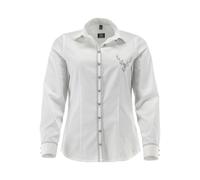 OS Trachten Trachtenbluse Tailliert Slidix, Größe:48, Farbe:weiß