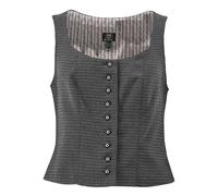 Trachtenmieder Alessia grau | Schicke Weste für Damen | Mieder Trachten (as3, Numeric, Numeric_44, Regular, Regular, grau)