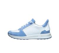 Sneaker ARA "Ara Sneaker Veloursleder", Damen, Gr. 38, blau, weiß, Veloursleder, Schuhe Sneaker (37206022-38) blau, weiß