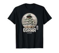 Osaka Castle Japan Souvenir Japanische Kanji Charaktere T-Shirt