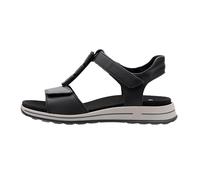 Keilsandalette ARA "OSAKA-S", Damen, Gr. 37, schwarz, Glattleder, unifarben, Basic, Schuhe, Keilabsatz, Riemchensandale mit High Soft-Funktion, H-Weite (21979565-37) schwarz