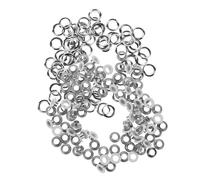 OSALADI 100 Stück Metallösen 5mm für Selbstgemacht Bastelarbeiten Langlebige Eisen Ösen für Leder Kleidung und Nähzubehör Formstabile Ösenringe für Schuhe und Taschen