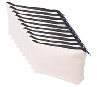 OSALADI 10stücke Canvas Kosmetiktasche Stifteetui Mit Reißverschluss Reisen-Organizer-Tasche DIY-basteltasche Aus Canvas Make-up-Tasche Für Fitness Und Camping