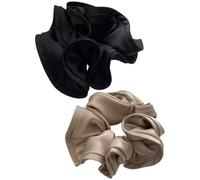 OSALADI 2 Stück Satin Haargummis aus Elastischem Seidenstoff Modische Pferdeschwanzhalter für Mädchen und Damen Leichte Haarbänder zum Frisuren Fixieren