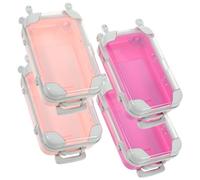 OSALADI 4 Stück Kleiner Kosmetikkoffer Handlicher Schminkkoffer Für Damen Reiseetui Zur Aufbewahrung Von Make up Und Beauty Tools Kompakter Kosmetik Minikoffer Praktische Reise Make up Kasten