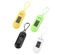 OSALADI 4 Stück LED Elektronische Schlüsselanhänger Uhren mit Clip Bunte Hängende Taschen-Uhren Praktische Examination Watches für Rucksack und Gürtel Robuste Digitale