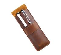 OSALADI Leder-federmäppchen Stifte-Organizer aus Strapazierfähigem Rindsleder Retro-federtasche Lederbeutel für Stifte Praktisches Schreibwarenzubehör