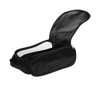 OSALADI Leichte Faltbare Reißverschluss Sneaker Tasche aus Nylon in Schwarz Kompakte Kleine Reisetasche und Schuhbeutel für Golf und Reisen