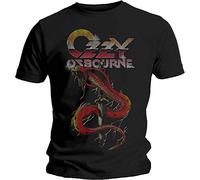 Osbourne Ozzy - T-Shirt # Xl Unisex Black # Vintage Snake