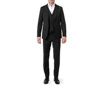 OSCAR JACOBSON Anzug Herren Slim Fit Reverskragen V-Ausschnitt Wolle blau, 56