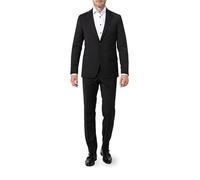 OSCAR JACOBSON Anzug Herren Slim Fit Wolle schwarz, 46