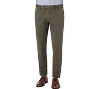 OSCAR JACOBSON Chino Herren Slim Fit Baumwolle grün, 52