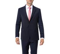 OSCAR JACOBSON Sakko Herren Extra Slim Fit Reverskragen Woll-Stretch blau, 50