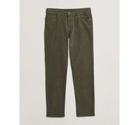 Oscar Jacobson Slim Fit 5-Pocket Chino Olive Grün W31L32