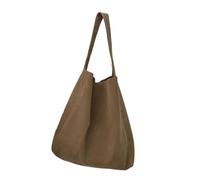 Oshhni Modische Schultertasche für Damen, lässige Tragetasche für Uni, Shopping, Kamel