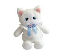 Oshhni Süße gefüllte Katzen -Rucksack Tier Rucksack Fashion Rucksack Lovey Soft Daypack Rucks für Erwachsene Frauen Kinderparty Einkauf, Weiß