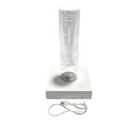 Oshhni Wasserdichter Test-Displayständer für Uhren mit Licht, professioneller, durchsichtiger Röhre, Mehrzweck-Uhrenhalter für Geschäfte und Gewerbe, Weiß