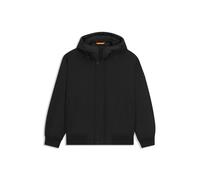 Blouson BOSS ORANGE "Osis", Herren, Gr. 54, schwarz (schwarz001), Web, Obermaterial: 100% Polyester, unifarben, relaxed fit normal, Rippstrickbündchen, Jacken Blouson, relaxed fit, mit wattierter Kapu