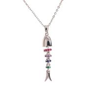 OSNIYAW Kette mit Fisch Anhänger, Halskette für jeden Tag, Party Schmuck, durchdachtes Geschenk, vielseitiges Damen Accessoire, Geschenk, bunter Swing Fisch Schmuck