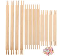 OSOLADY 1 Set Keilrahmenleisten für Kreuzstich - Holz-Keilrahmenleisten mit 100 Heftklammern für Stickleinwand, 7,8/9,8/11,8 Zoll